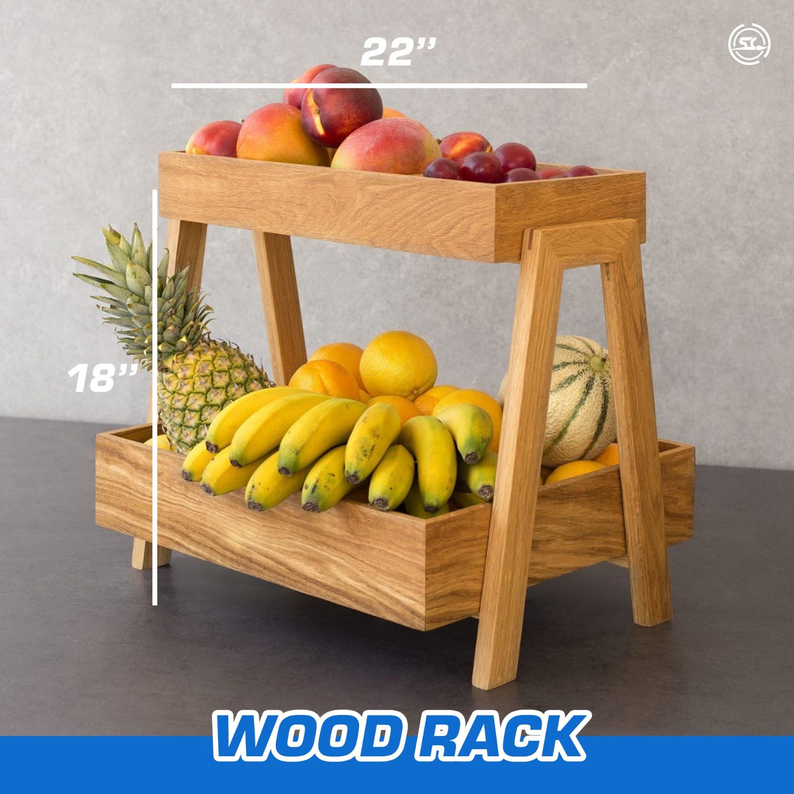 DuoTray Wooden Rack