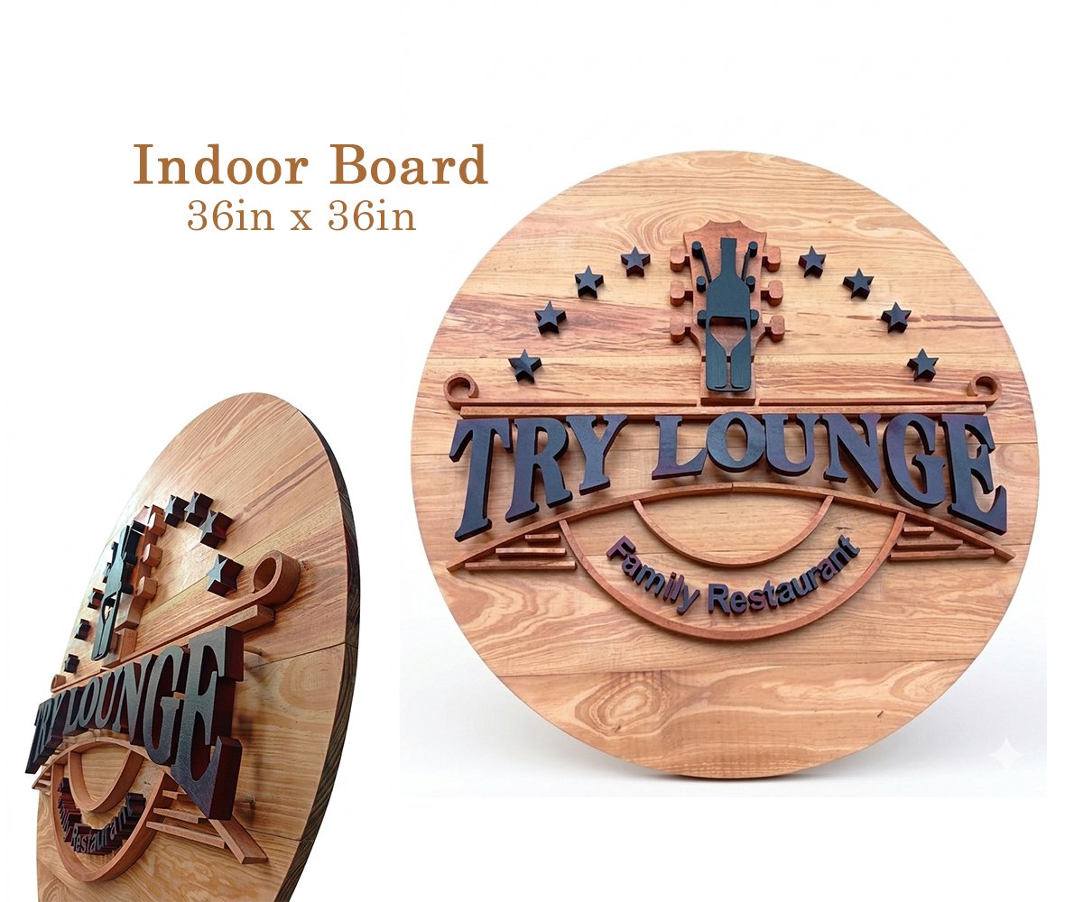 WoodBoard Sign - Name Board - Buy Online SC Graphics Sri Lanka