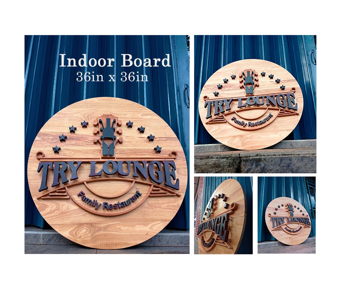 WoodBoard Sign - Name Board - Product Image 3 - SC Graphics Sri Lanka