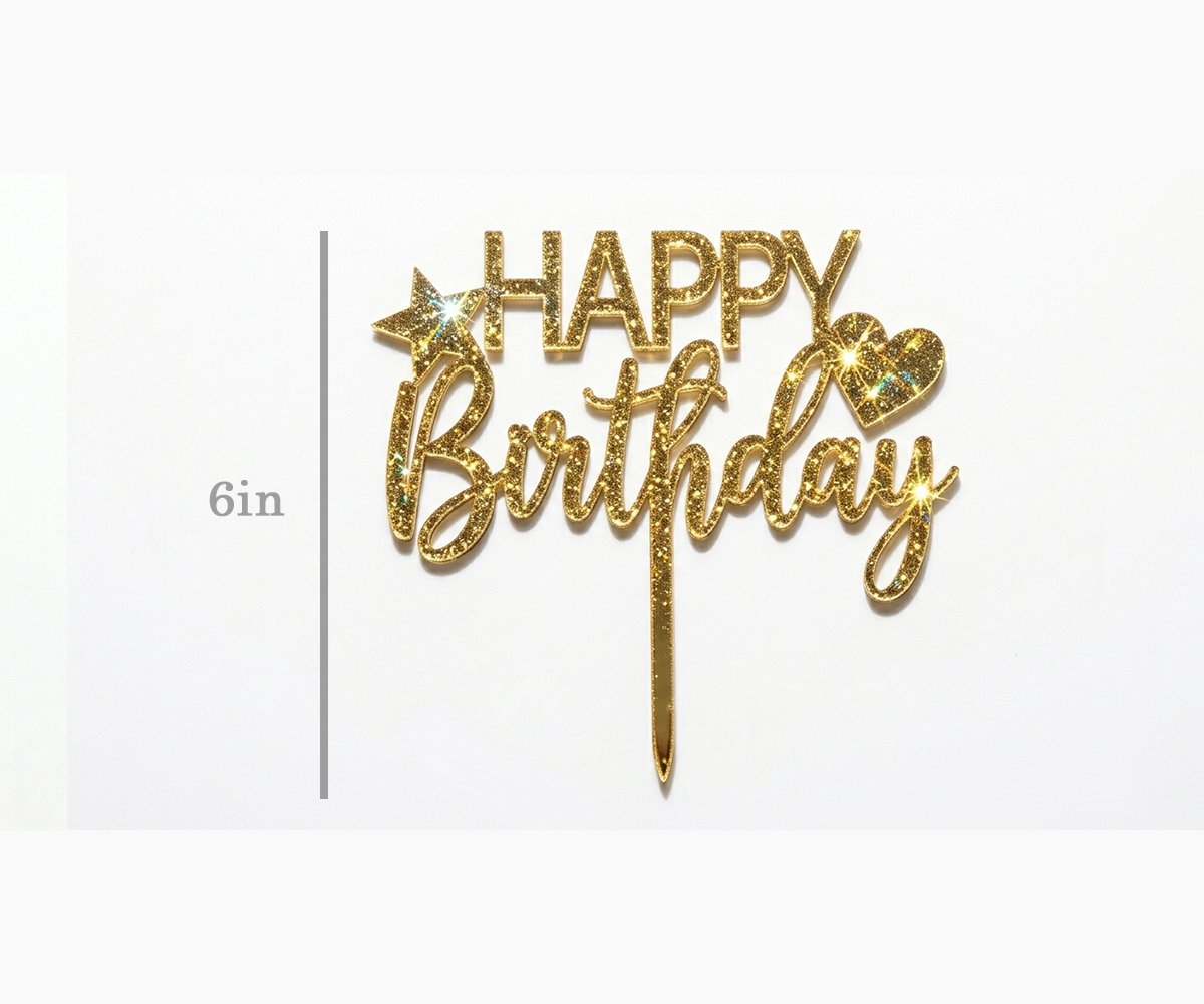 AuraGlitz Cake Topper - Product Image 4 - SC Graphics Sri Lanka