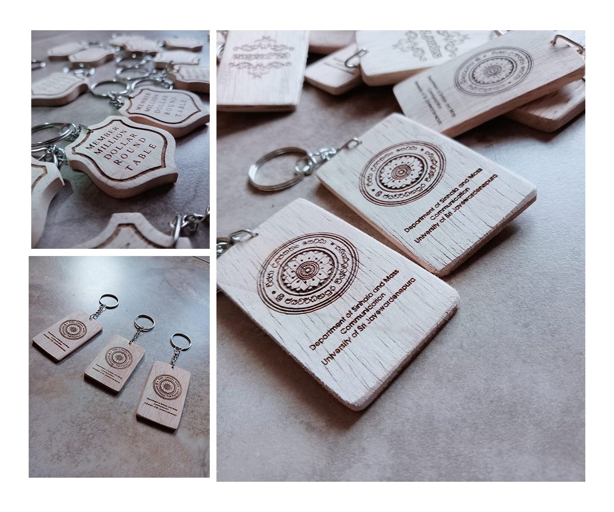 Toky Wooden Key Tag - Product Image 2 - SC Graphics Sri Lanka