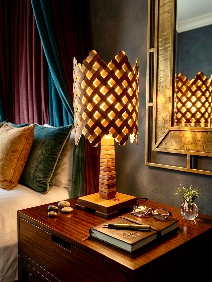 WeaveGlow Handmade Table Lamp - Product Image 2 - SC Graphics Sri Lanka