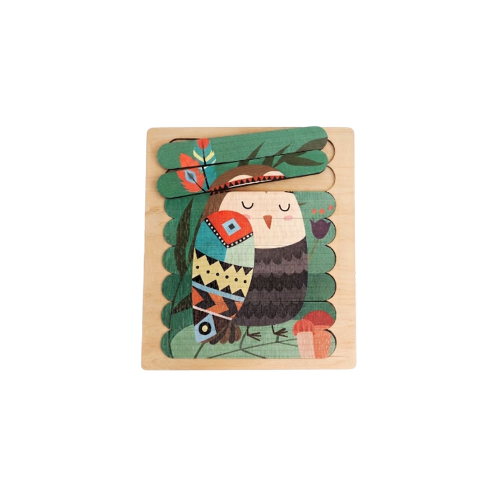 Wooden Jigsaw Slat Puzzle